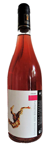 Bouteille de vin rosé Domaine des Bourrats